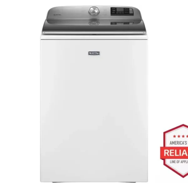 Brand New Open Box Maytag 5.3 Cu. Ft. High Efficiency Smart Top Load Washer with Extra Power Button
